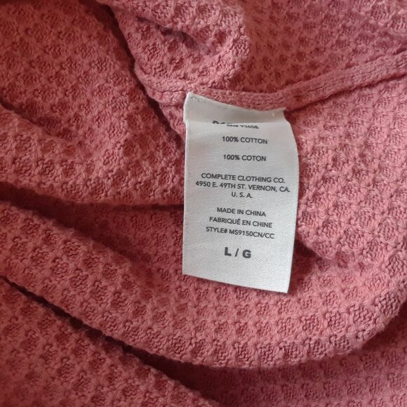 Matty M 100% Cotton Coral Pink Top Size L Anthropologie - Picture 6 of 7